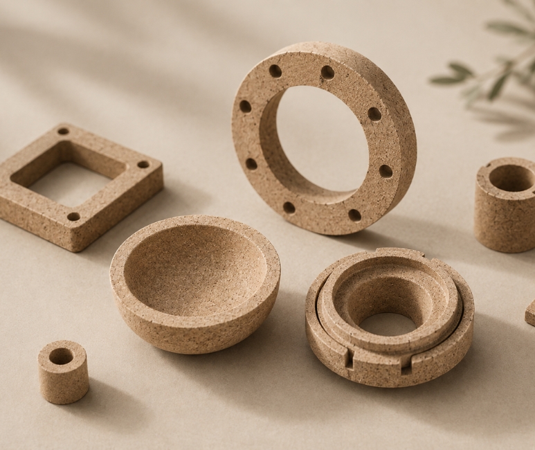 Technical cork components